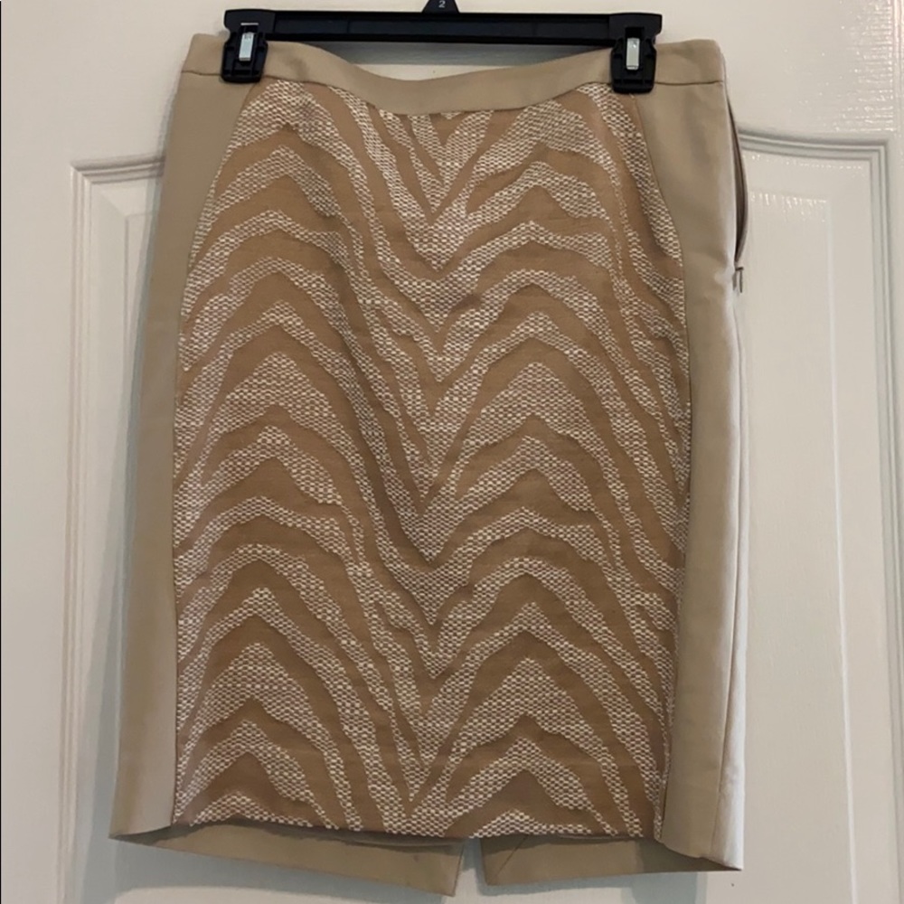 The Limited Tan Zebra Print Skirt